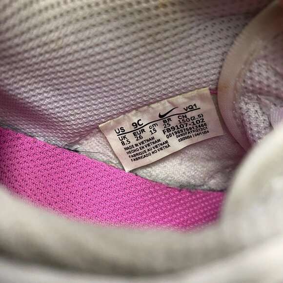 Nike Dunk Low TD Baby Fuchsia Pink Athletic Shoes Size 9C FB9107 102 - Picture 7 of 8